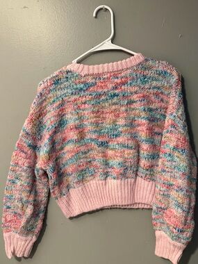 Jessica Simpson Multicolor Cropped Knit Sweater - Women